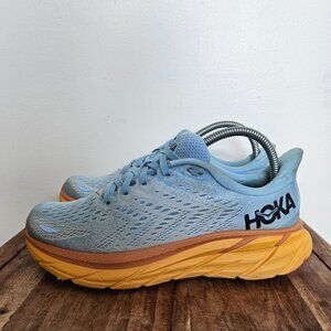 Hoka One One Clifton 8 Shoes Women's Size 7.5B Blue Running Athletic 1119394